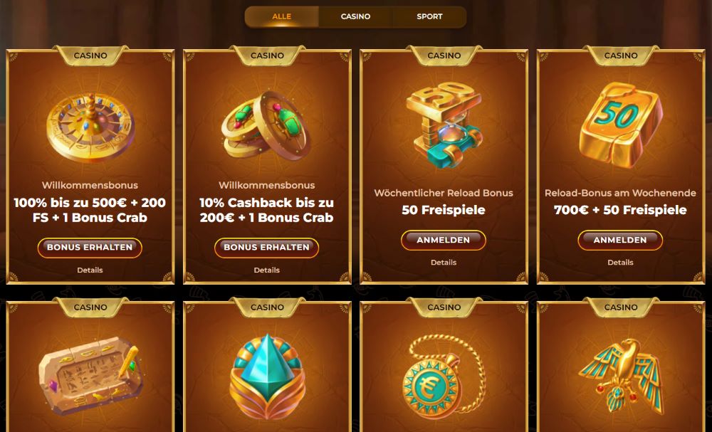 Amunra Casino Spiele